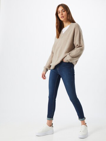 NA-KD Skinny Džíny – modrá