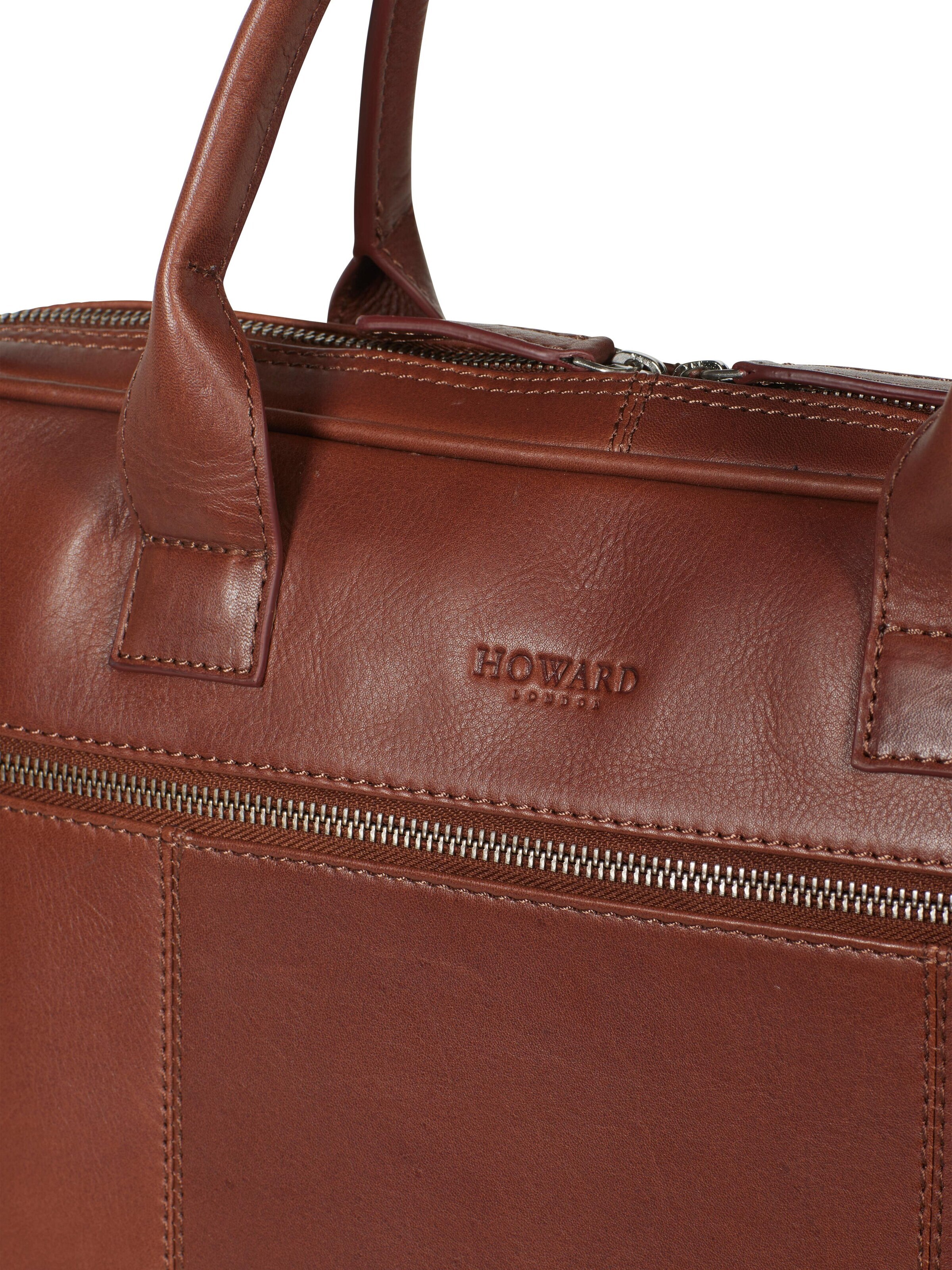 Howard London - Bolsa para portátil 'Laptop Bag Conrad Brown' en marrón