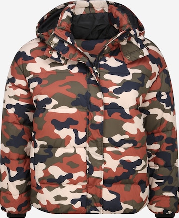 Urban Classics Winter jacket ' Boyfriend Camo' in Mixed colours: front