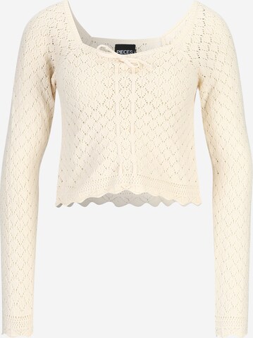 Pullover 'JUDY' di Pieces Petite in beige: frontale