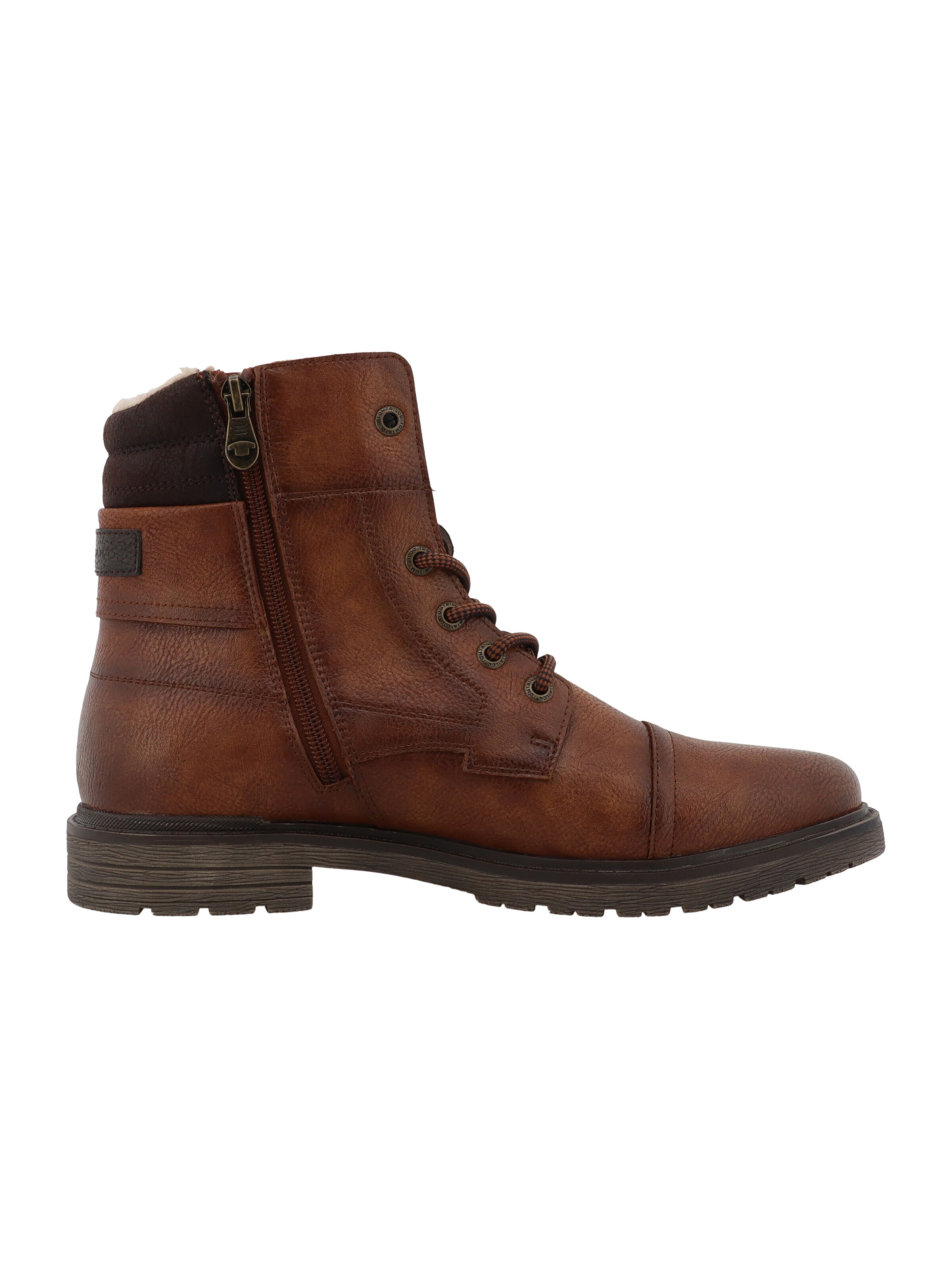 Bocanci cu șireturi de la TOM TAILOR pe maro