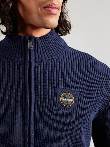 NAPAPIJRI Strickjacke 'D-PRADO FZ' in Blau