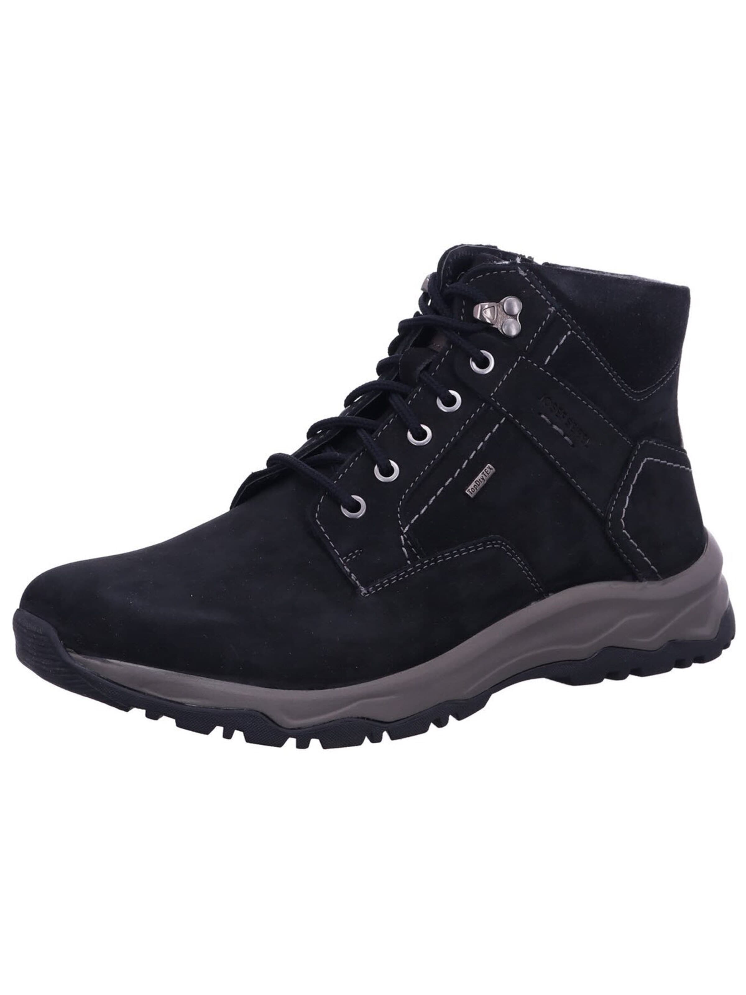 JOSEF SEIBEL Hög sneaker 'Stiefeletten/Boot Herren 14452MA518/101 Echtleder in schwarz' i svart: framsida
