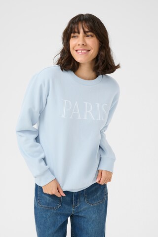 Kaffe Sweatshirt 'Anne' in Blau: Vorderseite