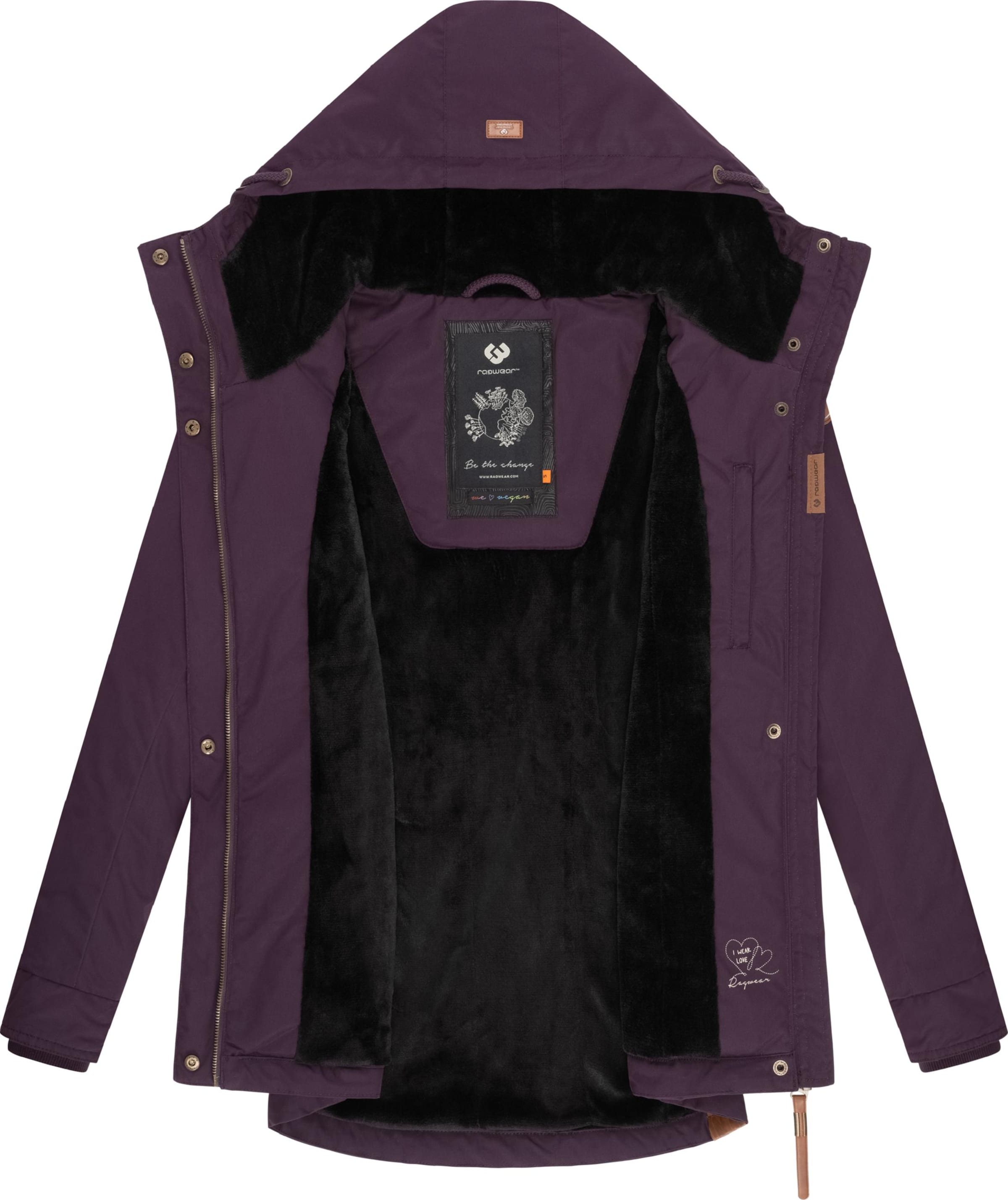 Veste d’hiver 'Monade' Ragwear en violet