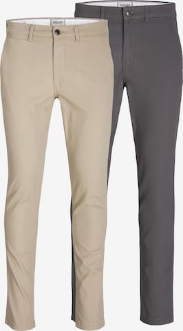 pilka JACK & JONES Prigludęs „Chino“ stiliaus kelnės 'JJIMarco JJDave': priekis