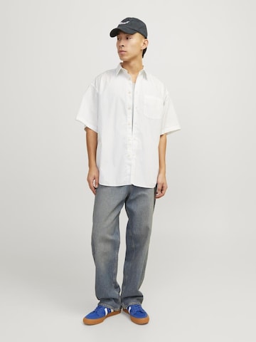 JACK & JONES Comfort fit Button Up Shirt in White