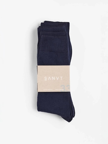 SANVT Socks 'The Crew Socks (3 Pack)' in Blue
