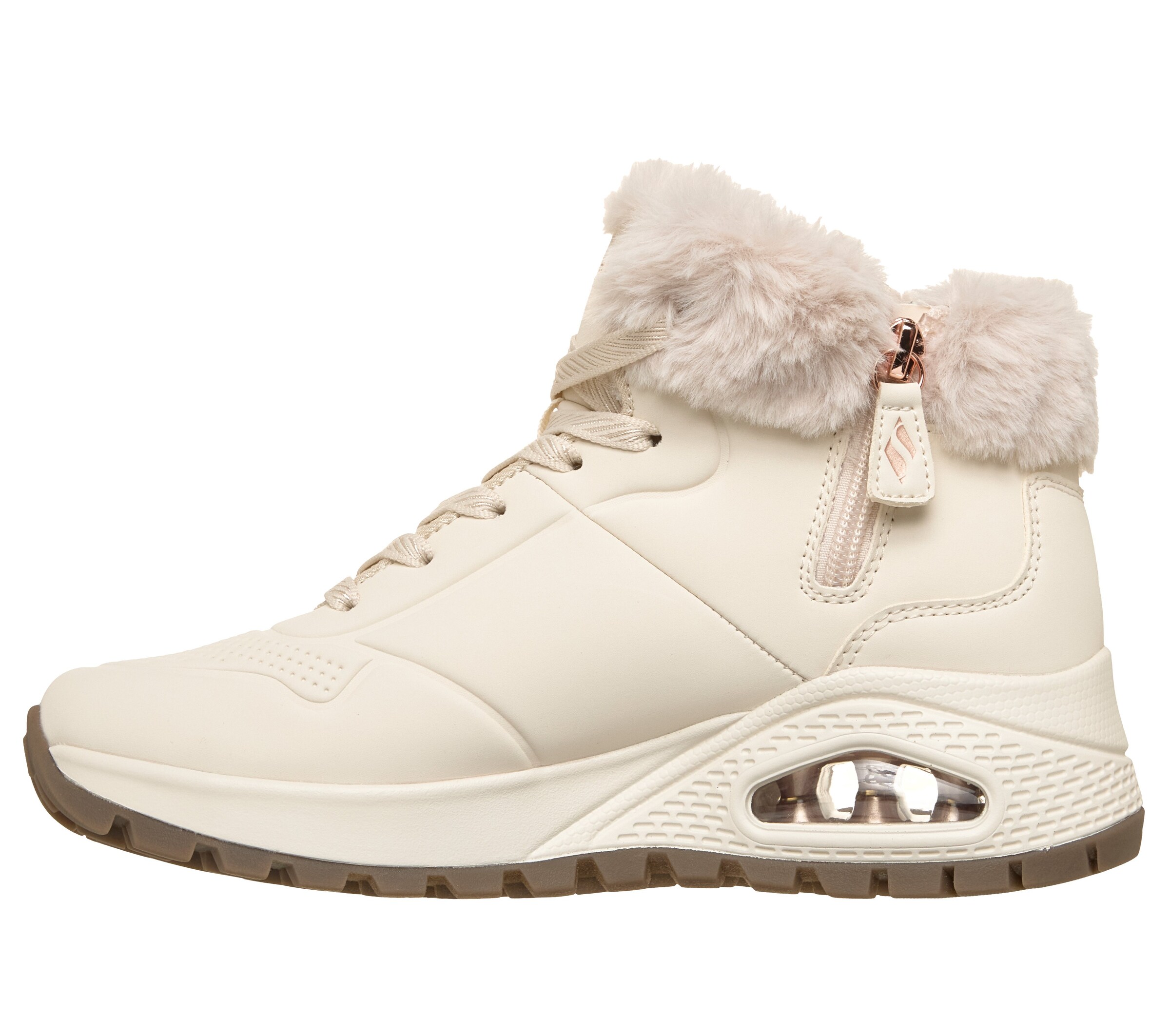 SKECHERS High-Top Sneakers in White
