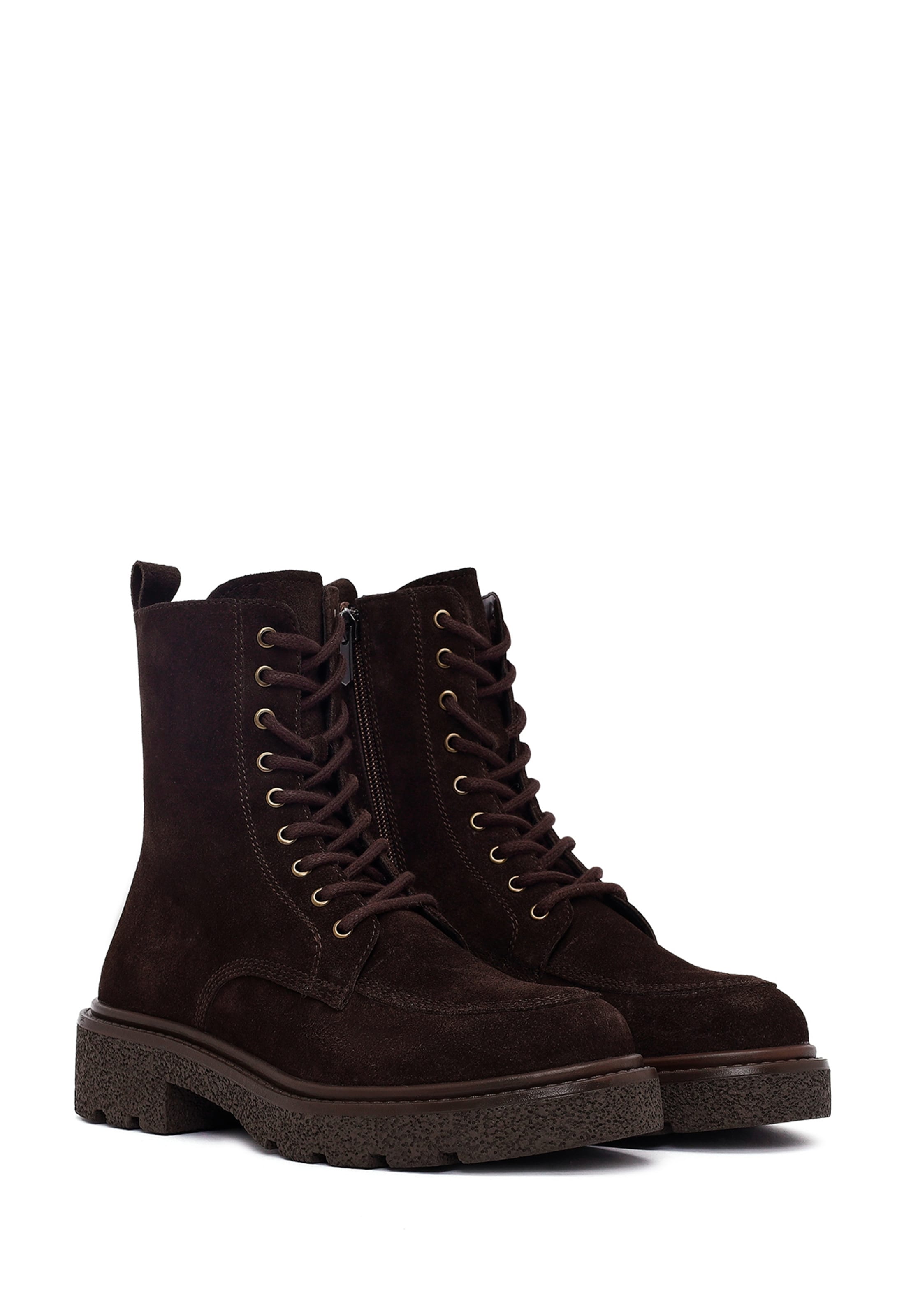 Derimod - Botines con cordones en marrón