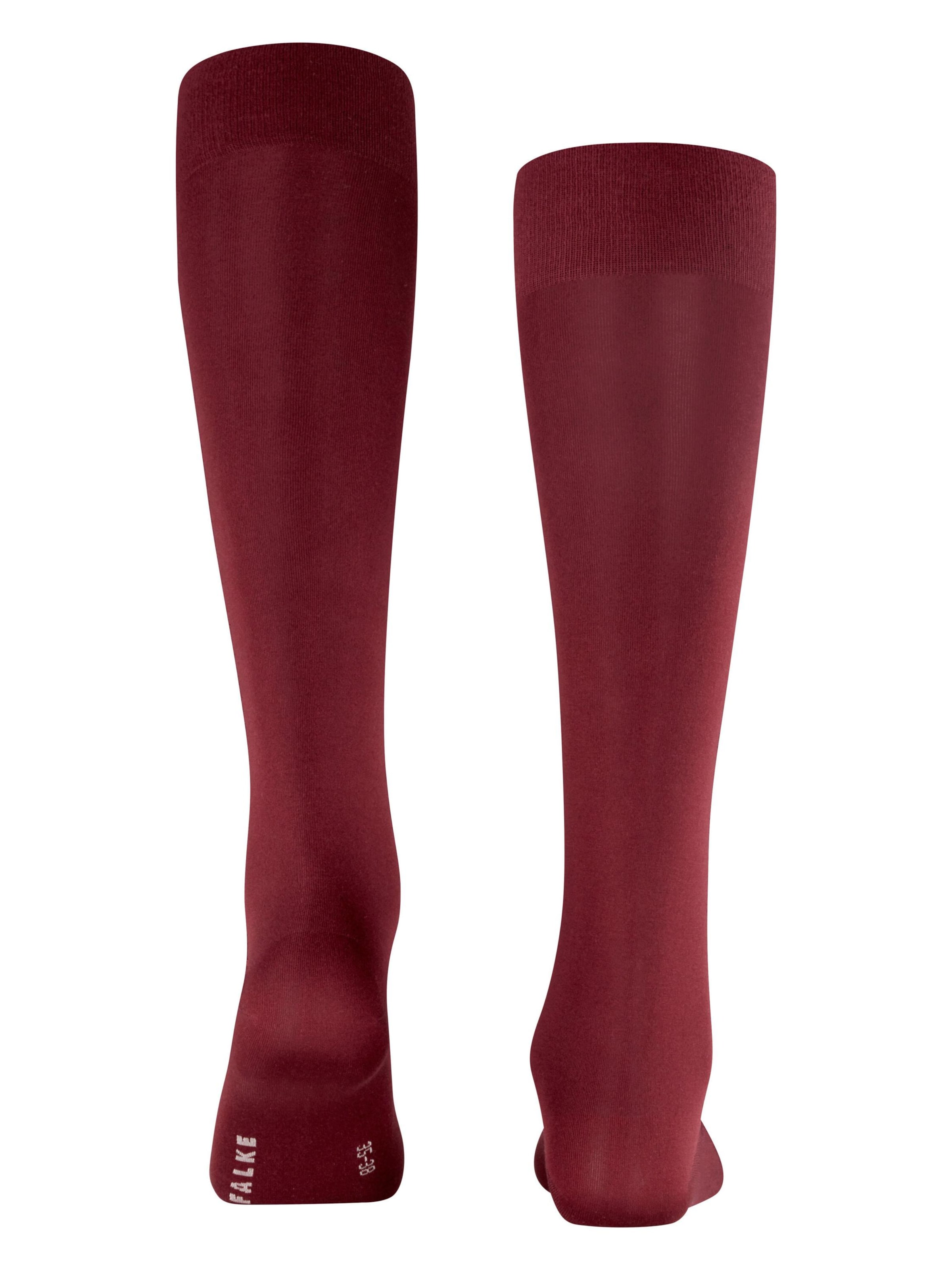 FALKE Knee High Socks 'Cotton Touch' in Red
