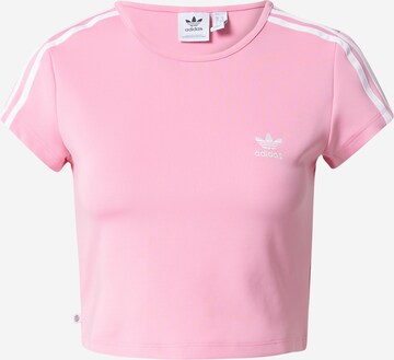 ADIDAS ORIGINALS - Camisa 'Adicolor Classics 3-Stripes' em rosa: frente