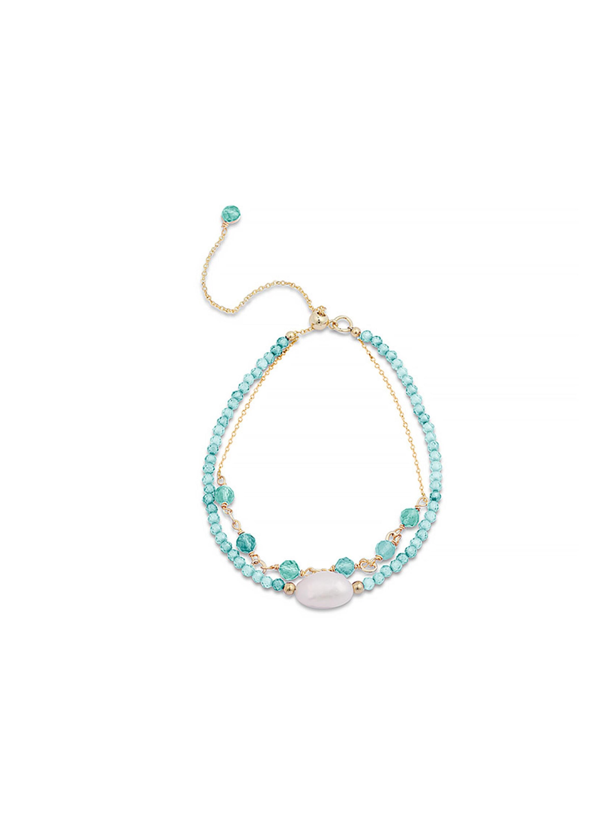 Luxenter Armband 'Ekhao' in Blauw: voorkant