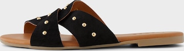 PIECES Mules 'Vista' in Black: front