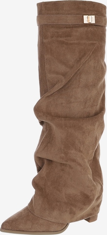 Ital-Design Stiefel in Braun: Vorderseite