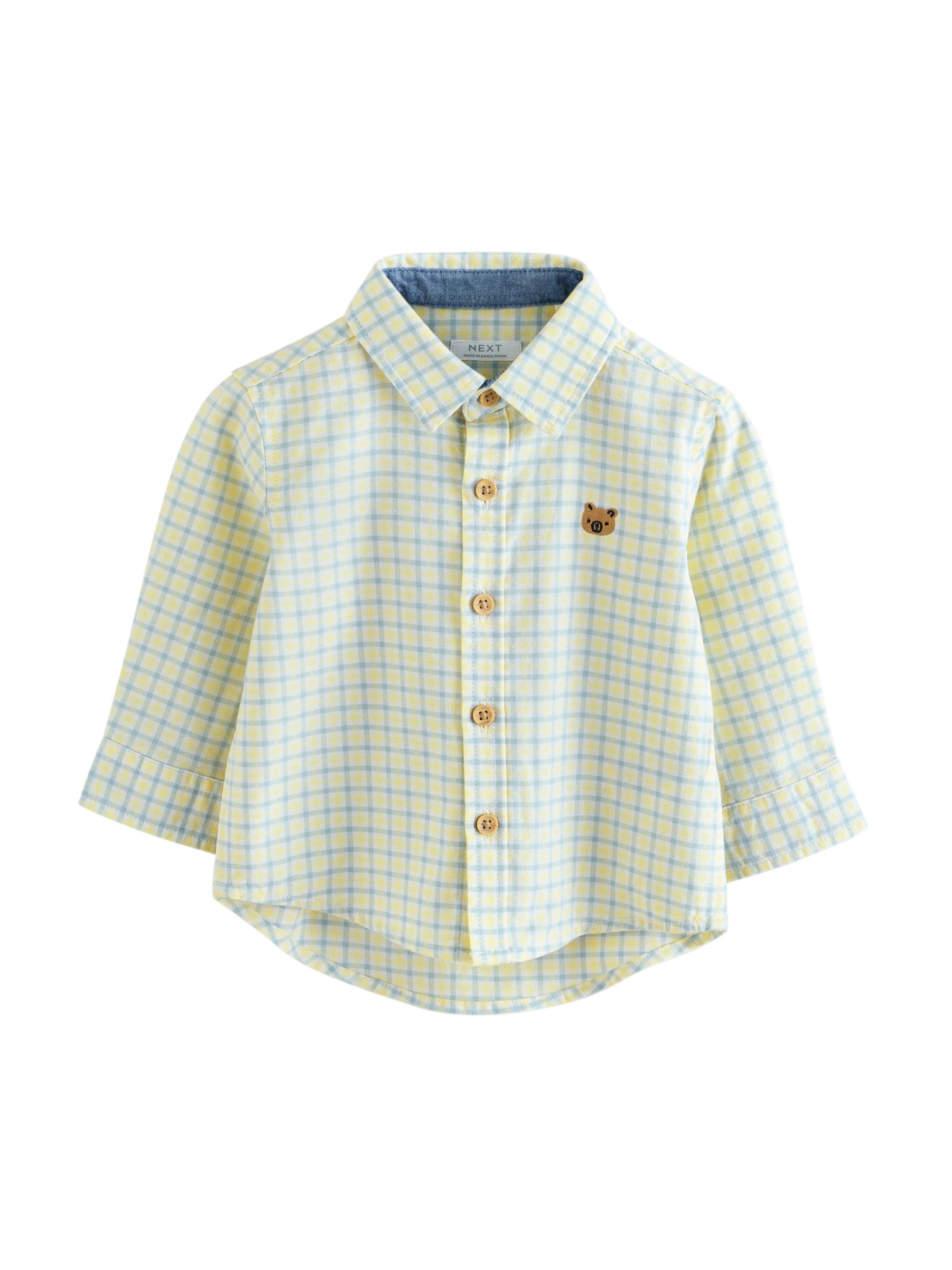 Next Regular fit Overhemd in Geel: voorkant