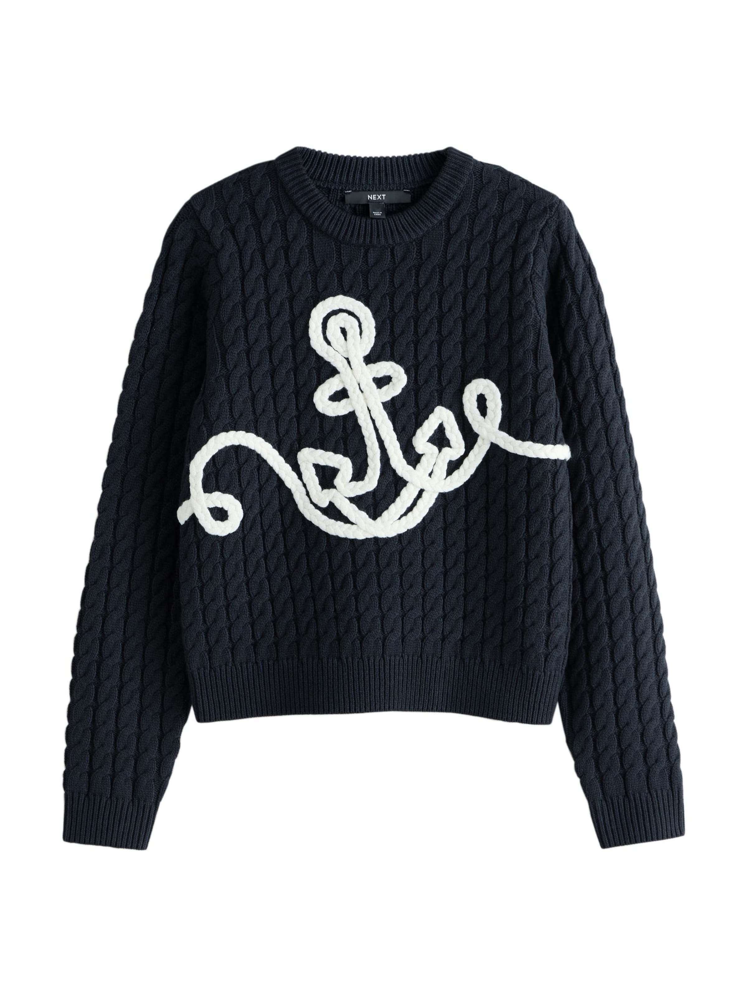 Next Sveter - námornícka modrá / biela, Produkt
