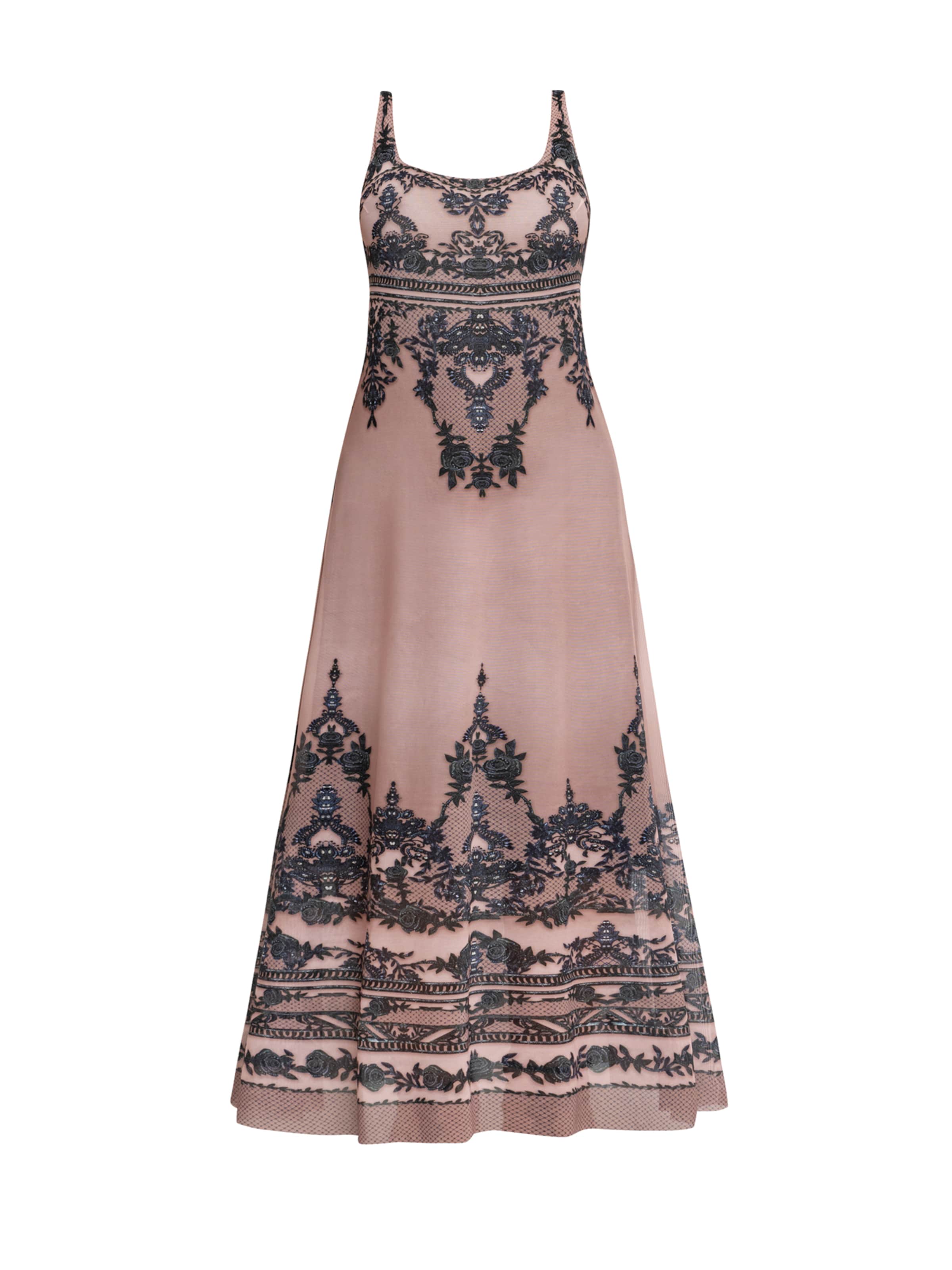 JIORO Jurk in Roze: voorkant