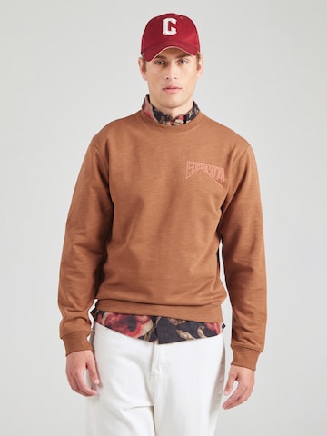 SCOTCH & SODA Sweatshirt in Bruin: voorkant