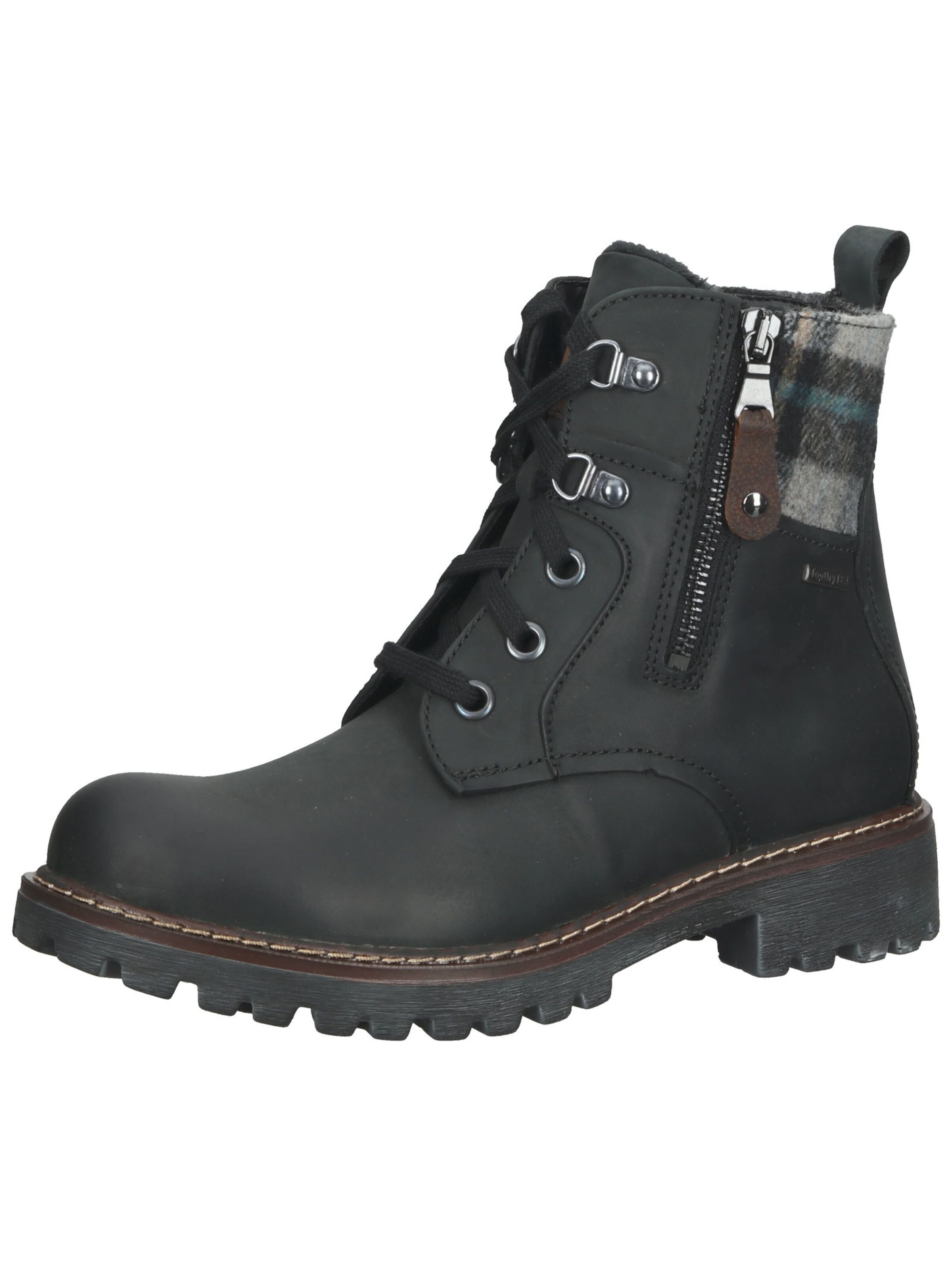 JOSEF SEIBEL Lace-Up Ankle Boots 'Marta' in Black: front