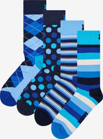 Happy Socks Socken in blau / indigo / himmelblau / schwarz, Produktansicht