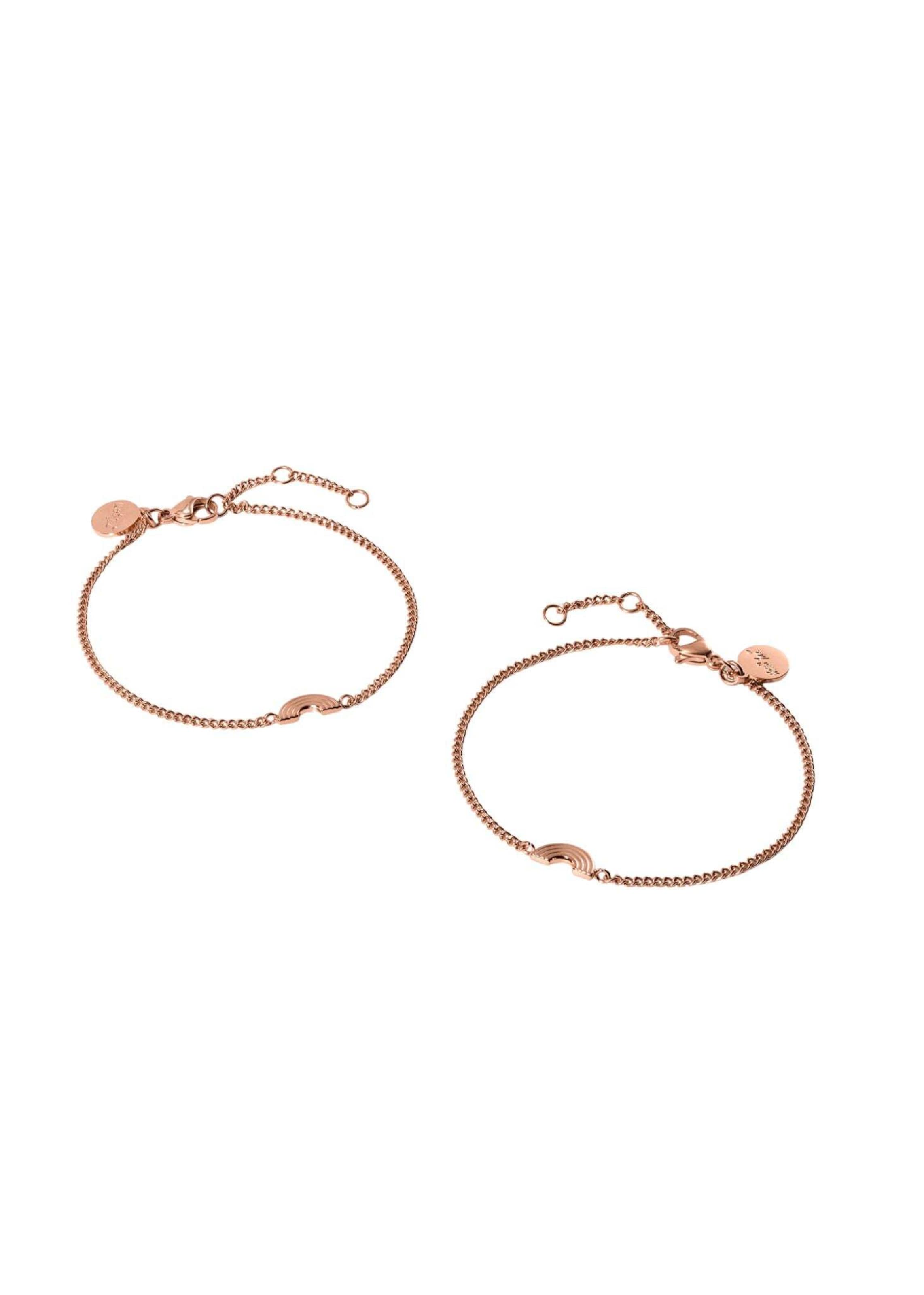 PURELEI Armband 'Rainbow Love' in Goud: voorkant