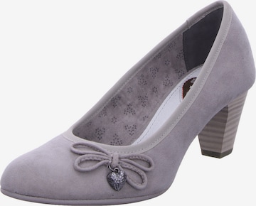 Pumps de la s.Oliver pe gri: față