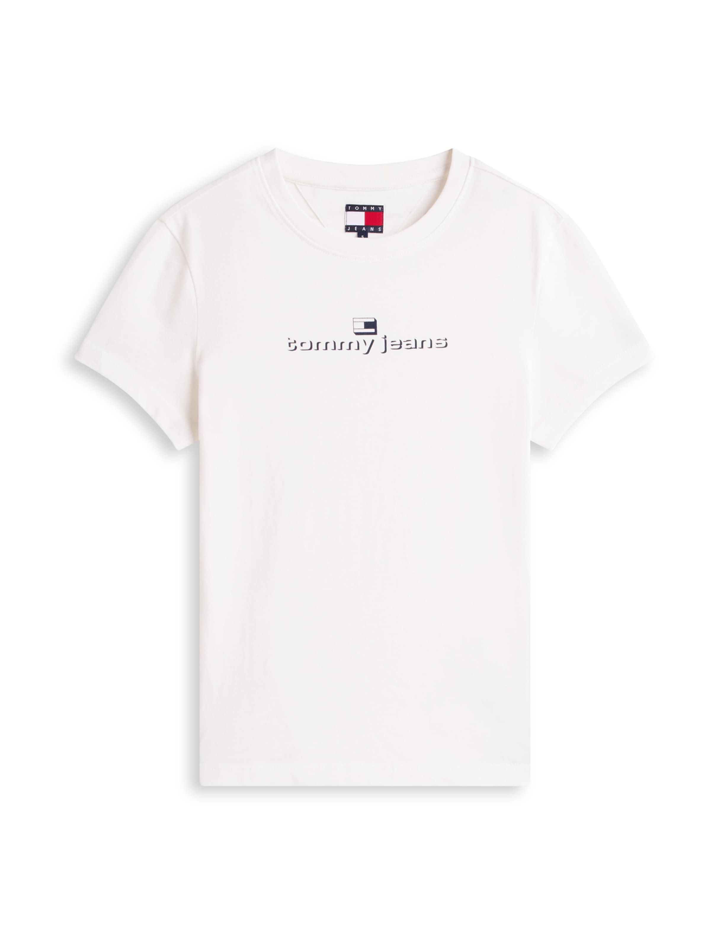 Tommy Jeans Tričko 'ESS' - Biela: predná strana