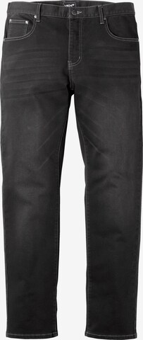 Men Plus Regular Jeans in Black: front