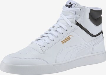PUMA High-Top Sneakers in White: front