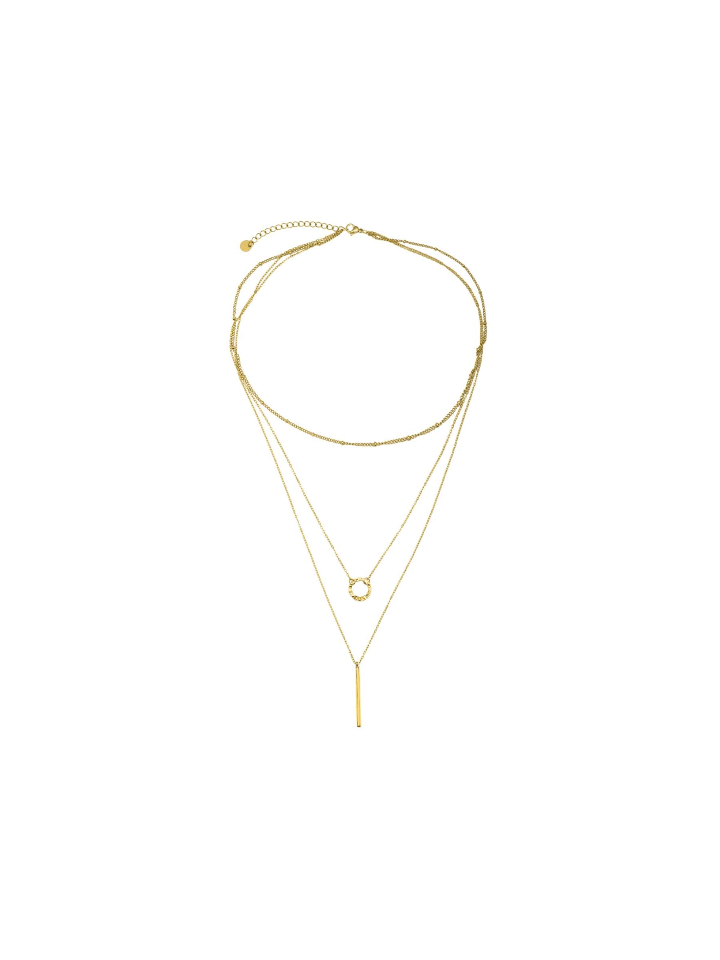 Luxenter Ketting 'Rewary' in Goud: voorkant