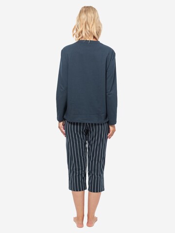 SCHIESSER Pajama 'Organic Cotton' in Blue