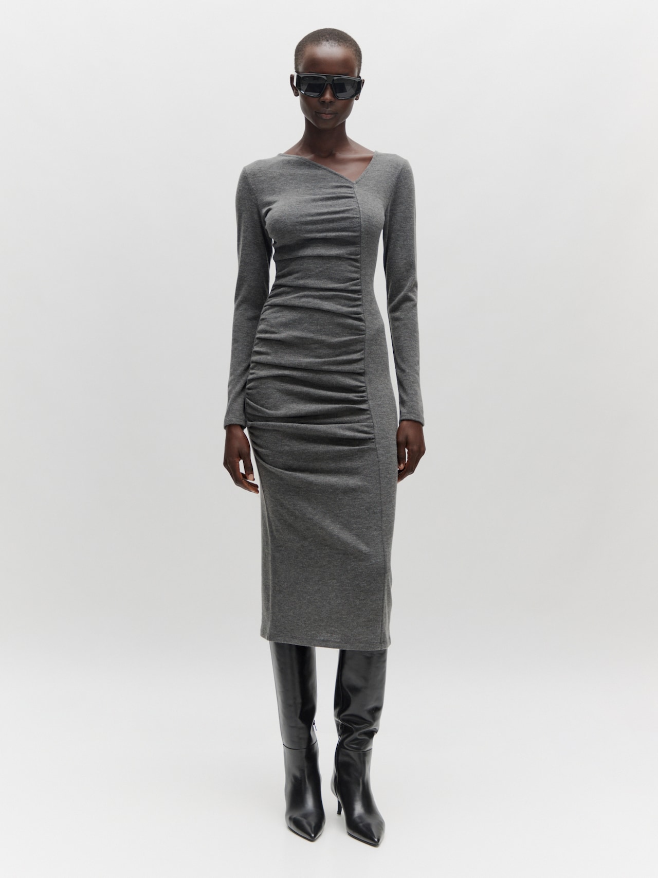 EDITED Produkte Kleid 'Graziela' grau