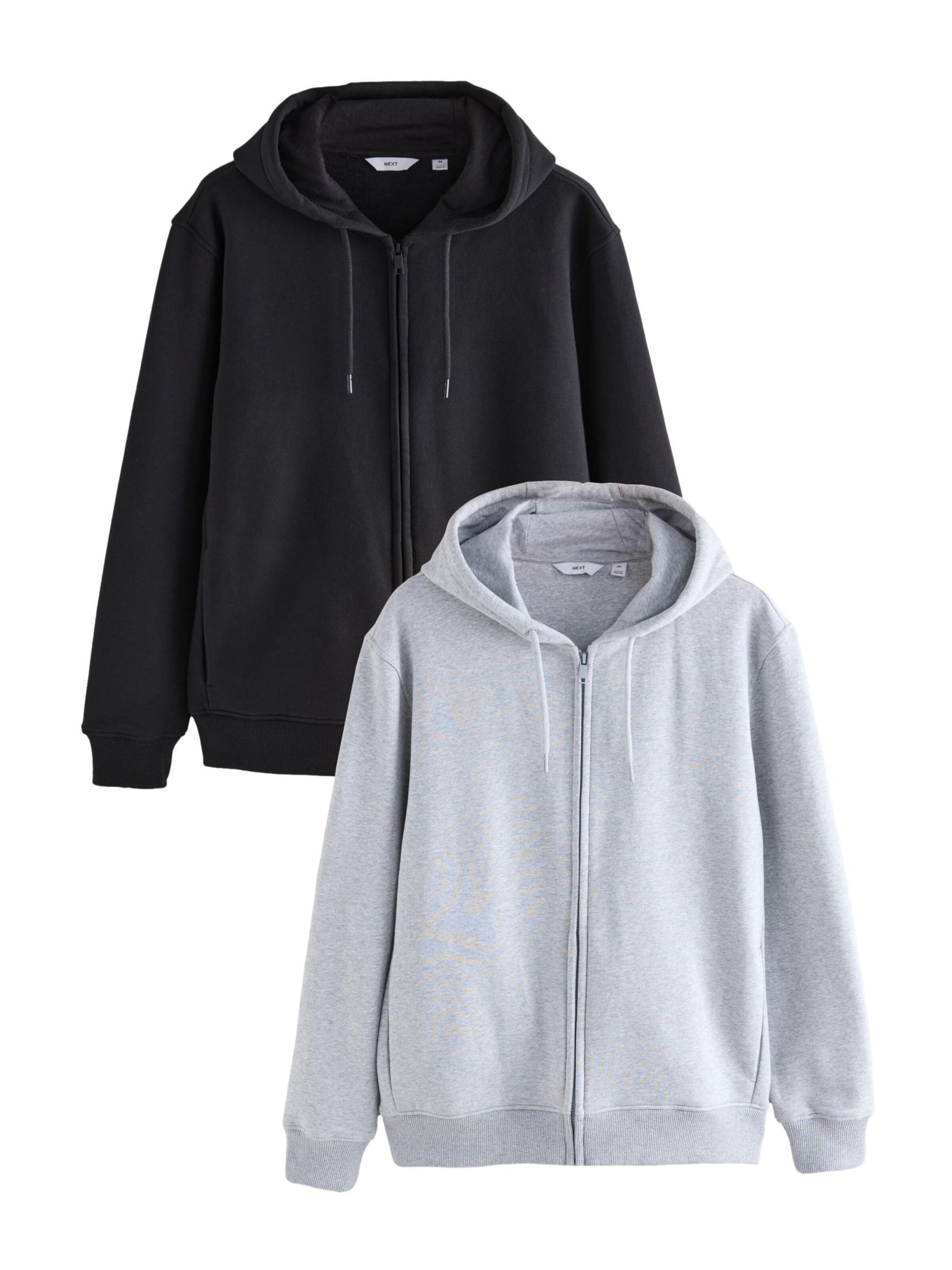 Next Кофта на молнии в Серый: спереди