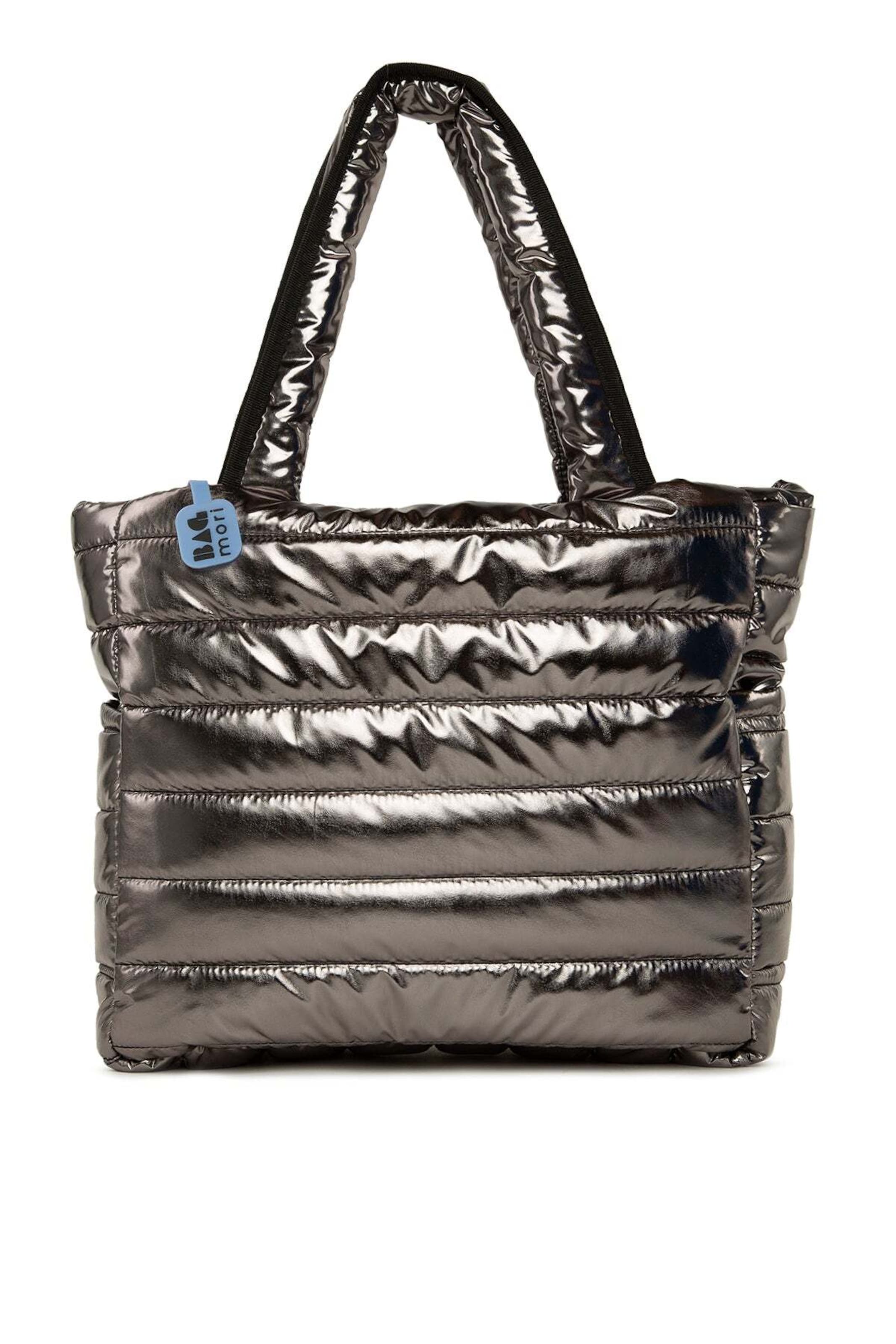 Bagmori Shoulder Bag 'Puffige' in Silver