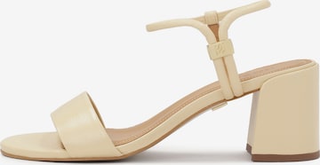 Kazar Sandály – béžová: přední strana