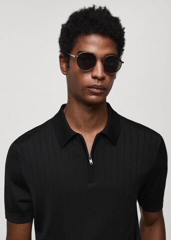 Tricou 'Ruisenor' de la MANGO MAN pe negru
