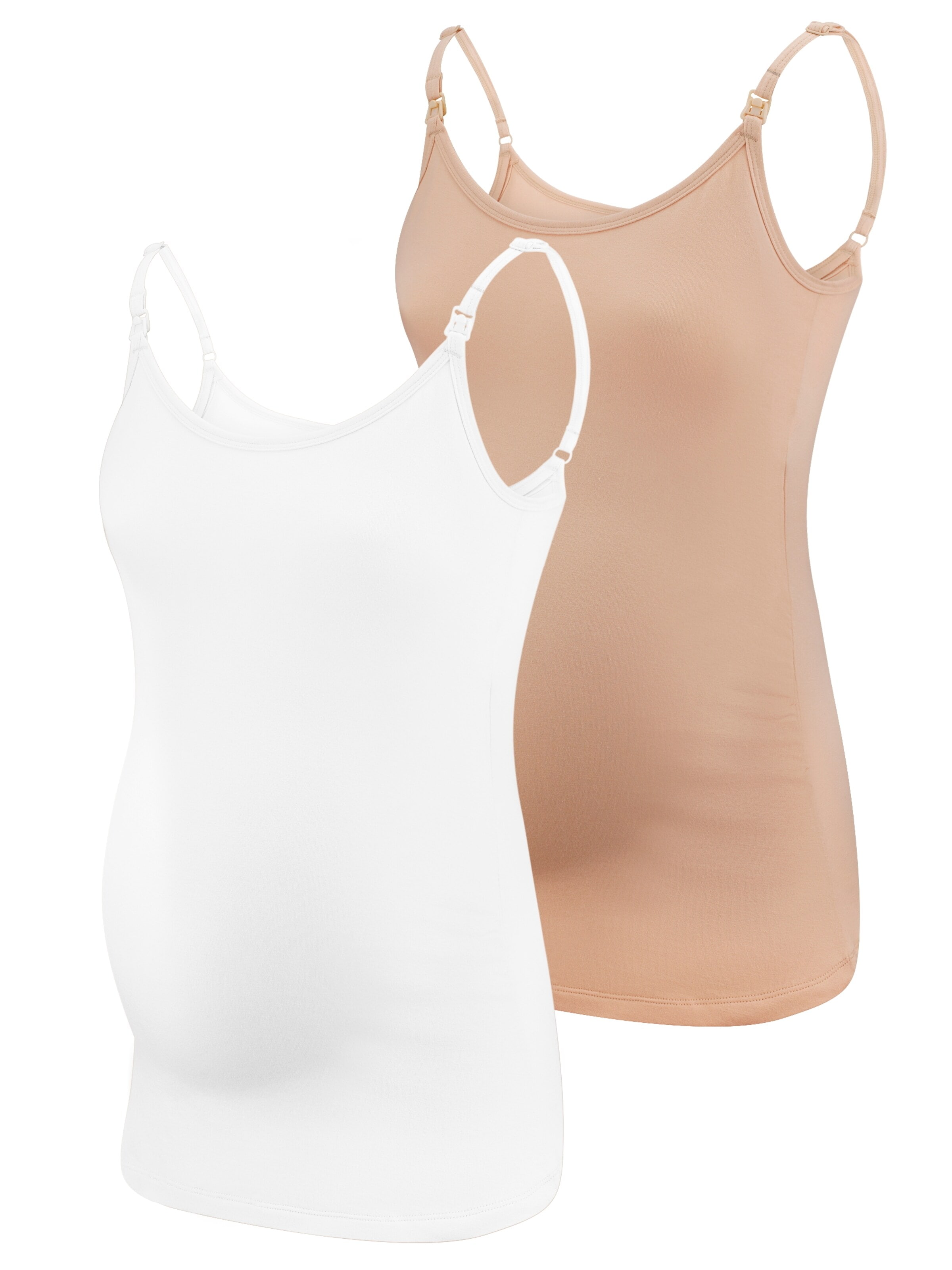 M.M.C. Top 'Stilltop'‌ in Beige: Vorderseite