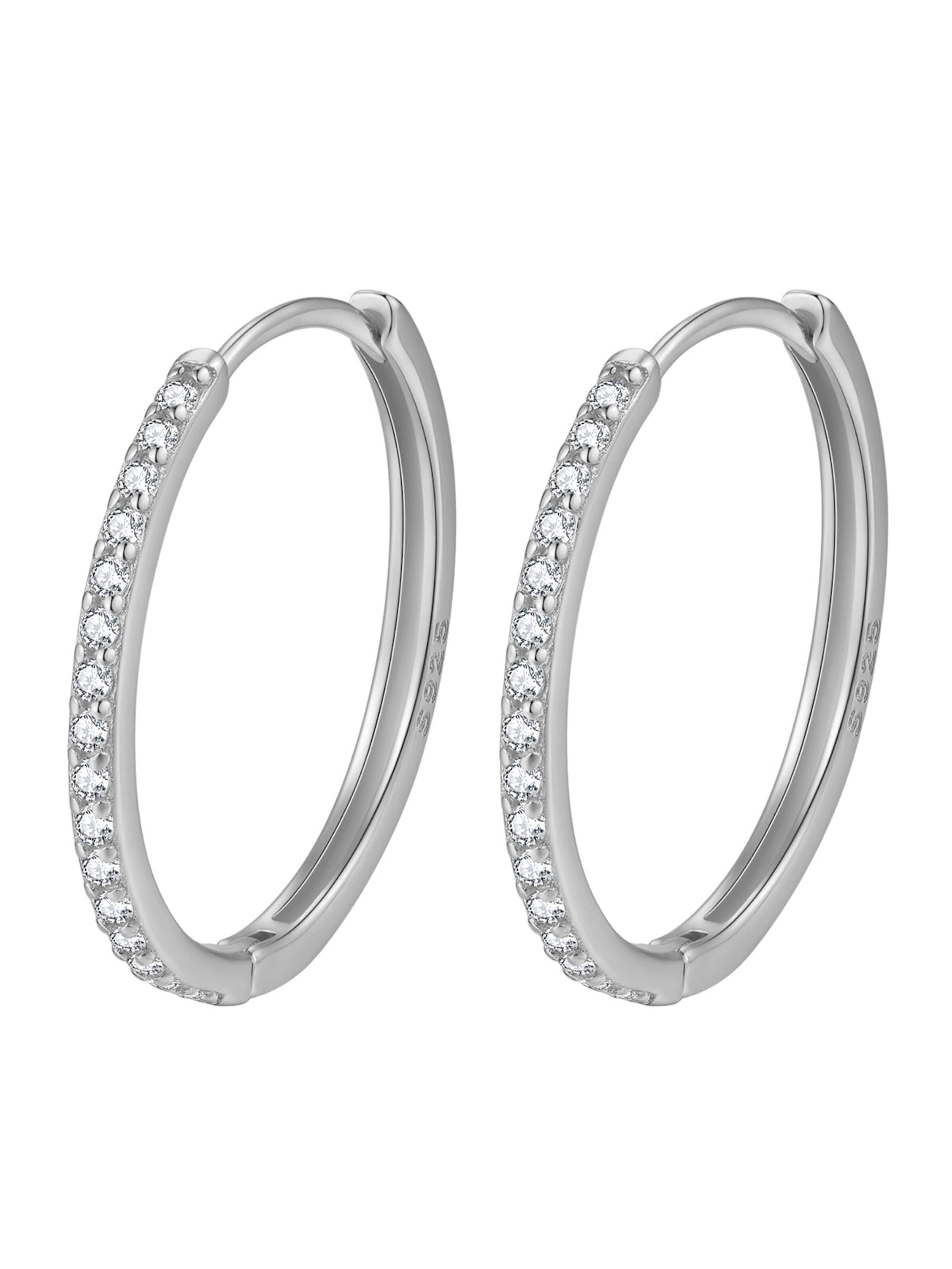 Hey Happiness - Pendientes 'Mid Sparkle' en plata