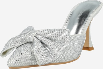 Mule GLAMOROUS en argent : devant