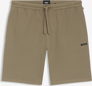 BOSS Pyjamashorts in Braun: Vorderseite