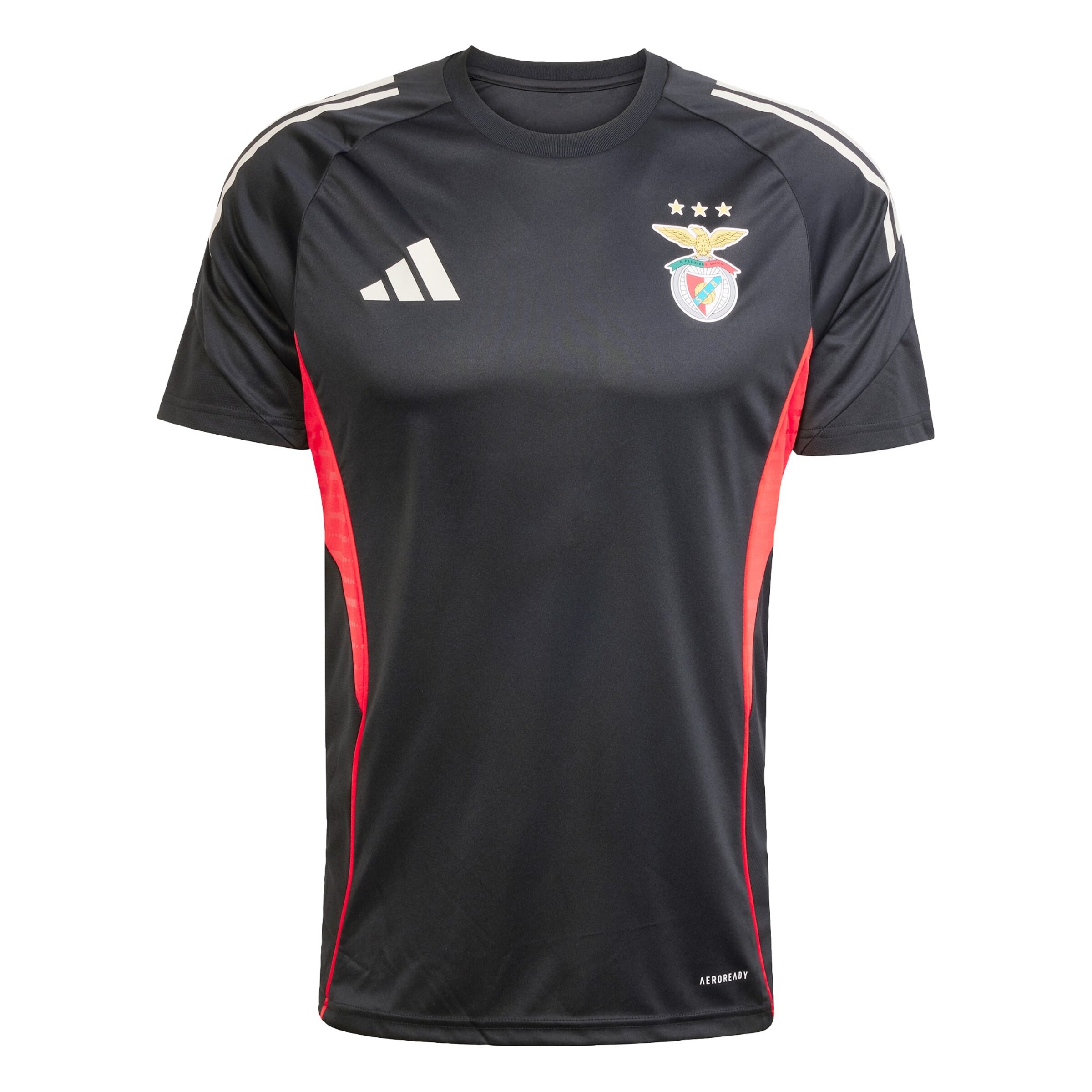 ADIDAS PERFORMANCE - Camiseta de fútbol 'Benfica Lissabon Tiro 25 Competition' en negro: frente
