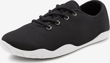 Sneaker low de la LASCANA pe negru: față