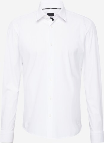 BOSS Comfort fit Button Up Shirt 'ROAN' in White: front