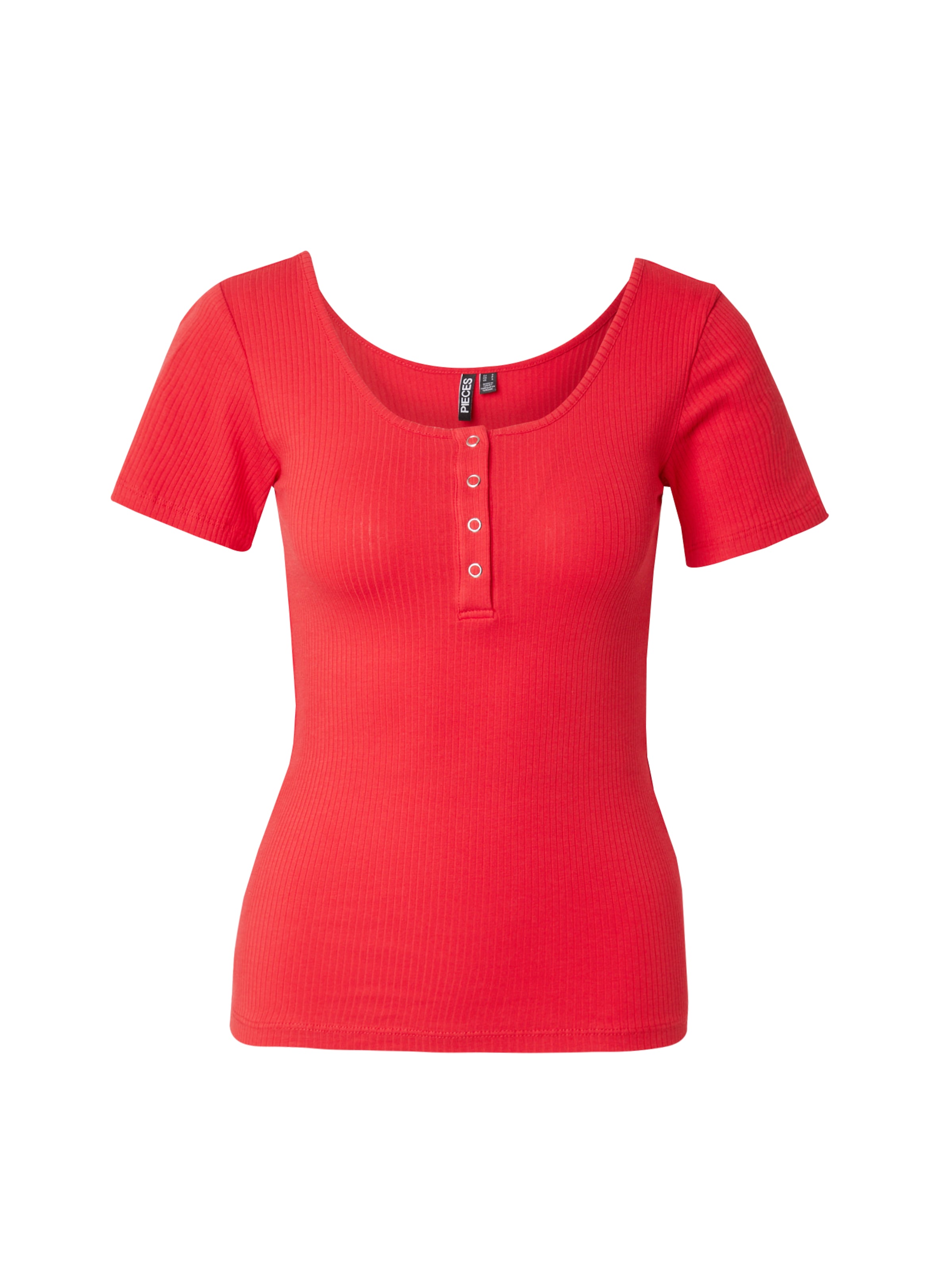 PIECES Shirt 'PCKITTE' in Red: front