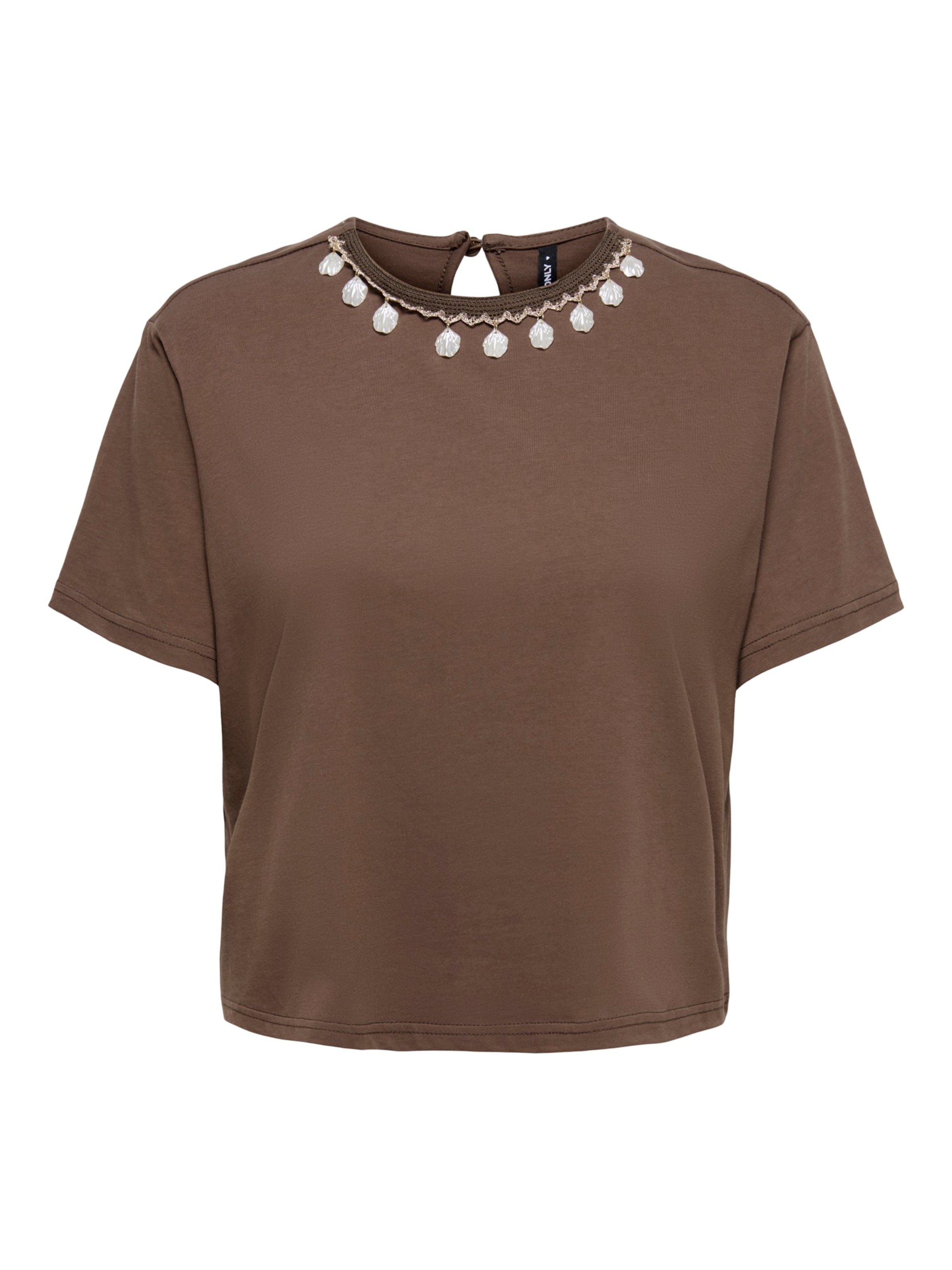 ONLY Shirt 'ONLELLEN' in Bruin: voorkant