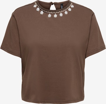 ONLY Tričko 'ONLELLEN' - Hnedá: predná strana