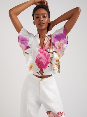 Chemisier 'LUCRECIA' Desigual en blanc : devant