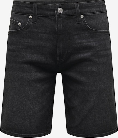 Only & Sons Jeans 'WEFT' i svart denim, Produktvisning