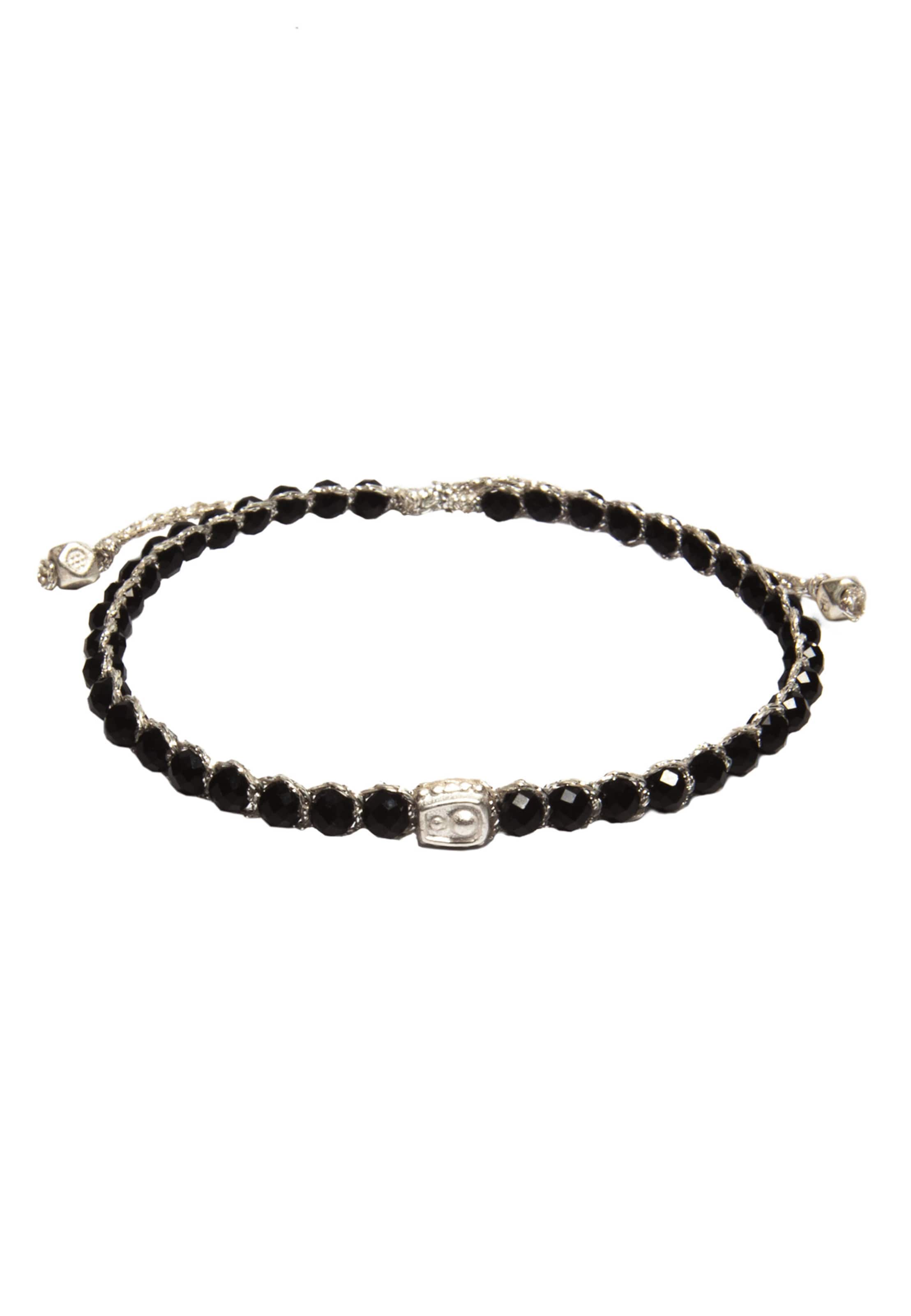 Bracelet Samapura Jewelry en noir : devant